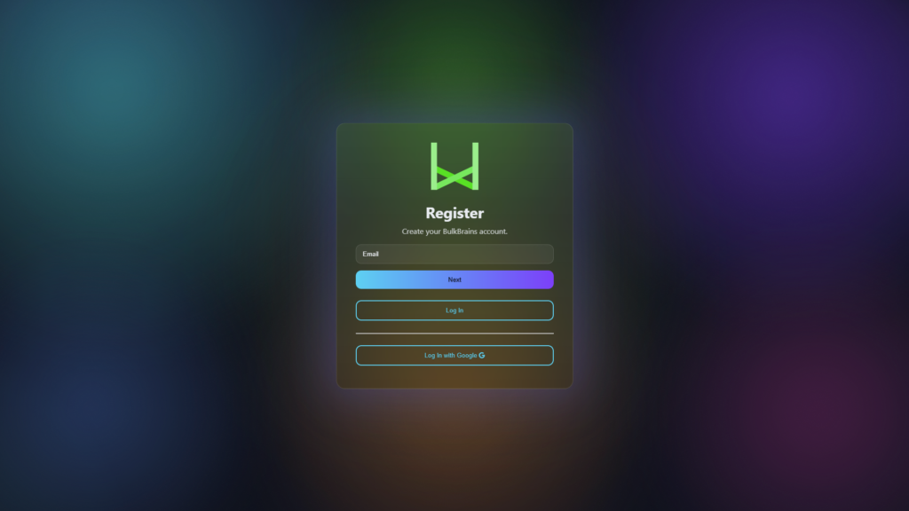 BulkBrains Id Sign in with Google